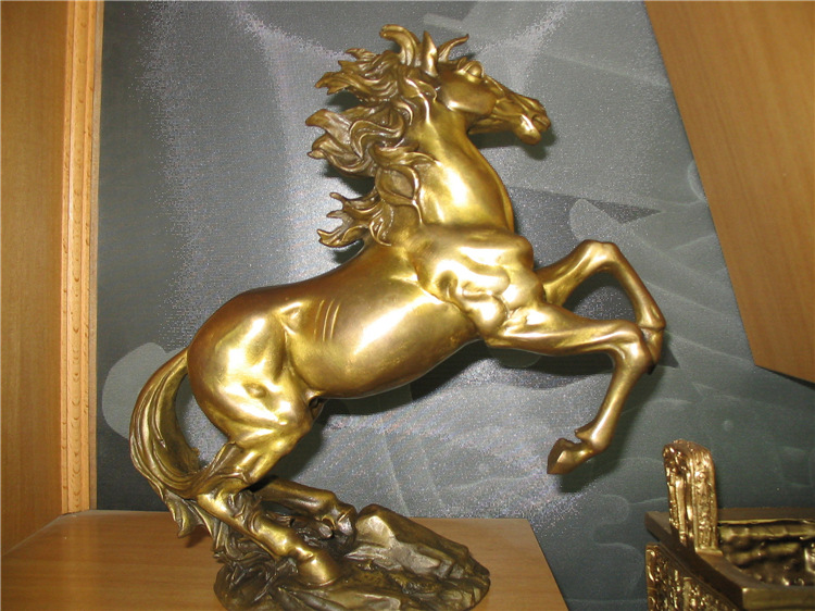 木雕立马雕塑工艺品 广场景观群马雕塑 铸造铜马雕像工艺品
