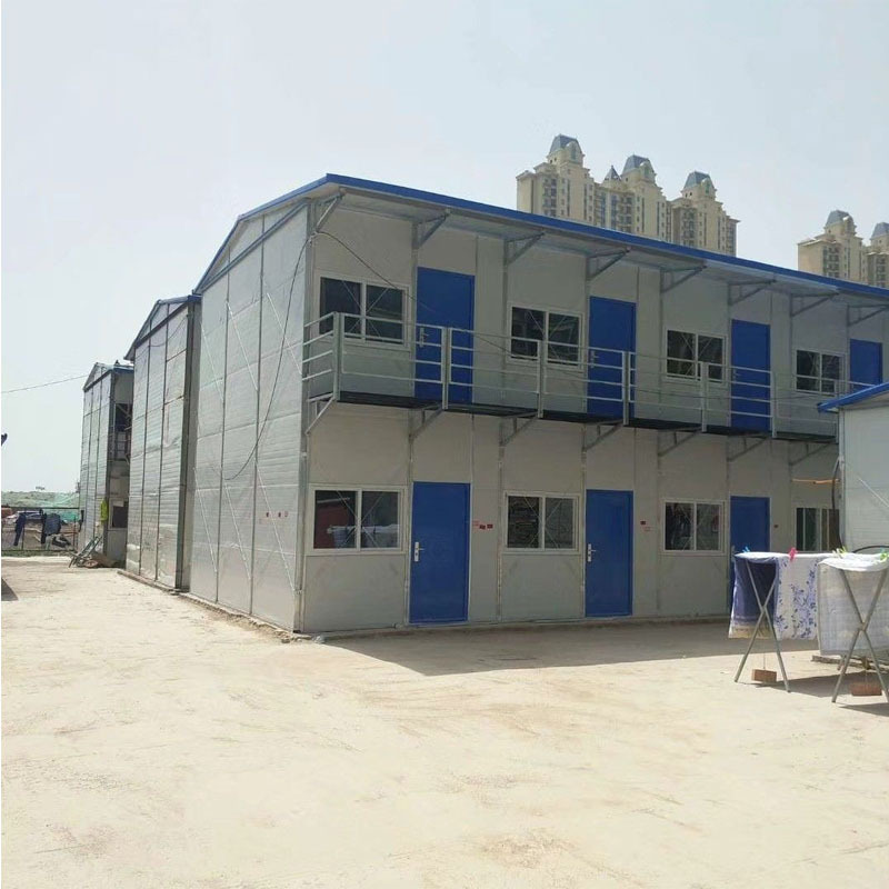 厂家直供工地彩钢房工人宿舍活动板房可再次回收利用廉价预制房