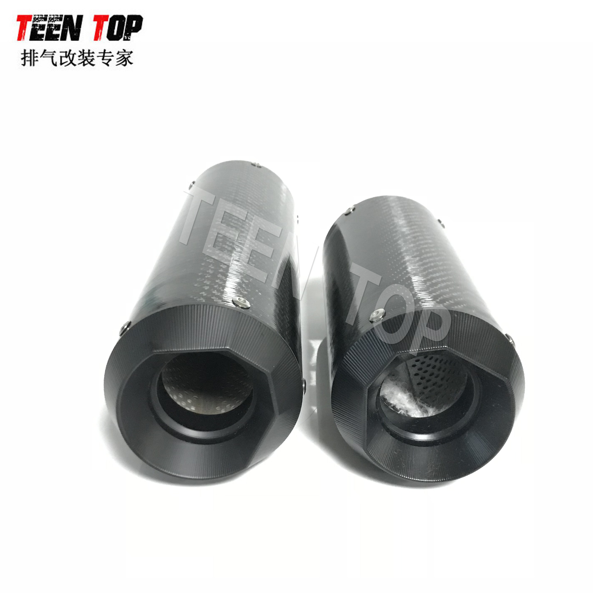 摩托车黄龙300/600gsxs750mt09r1r6碳纤维ar排气管改装cnc消音器