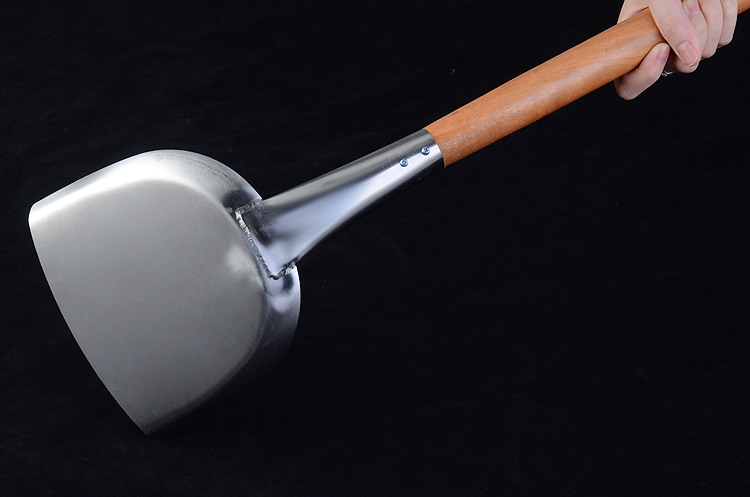 厨师大锅铲食堂加大号炒菜铲商用大号木柄铲厨房炒菜铲方形大铲头