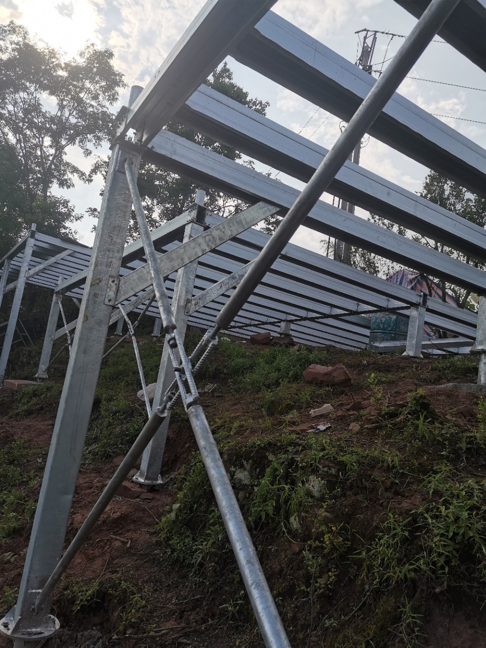 户外帐篷钢平台 民宿房屋建筑钢平台基础搭建环保 钢平台施工便利