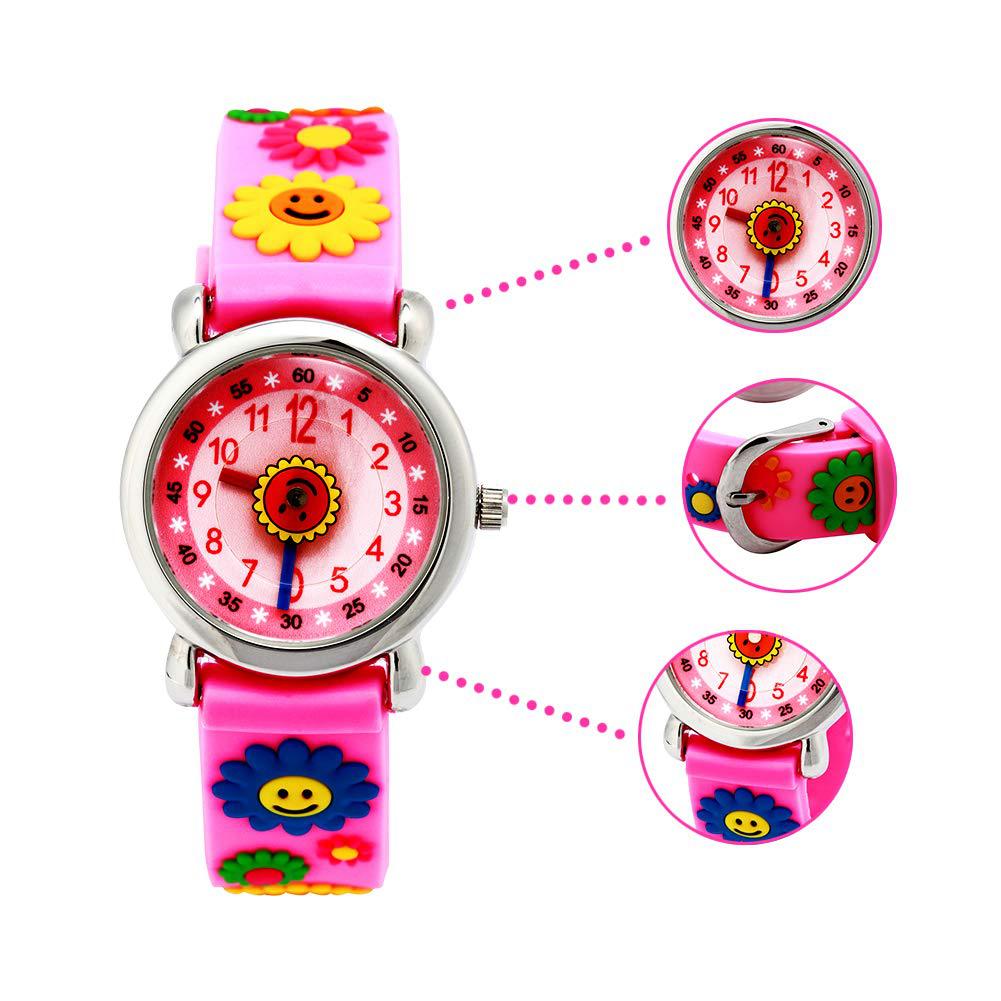 儿童卡通手表 创意3d太阳花手表 环保男童石英手表女童手表 童表