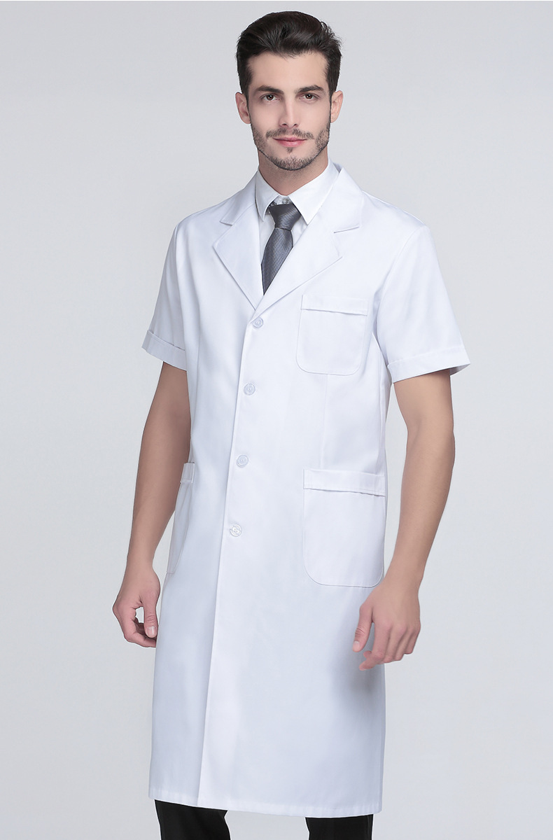 白大褂长袖医生服男冬装白大衣学生化学实验服白大挂工作服