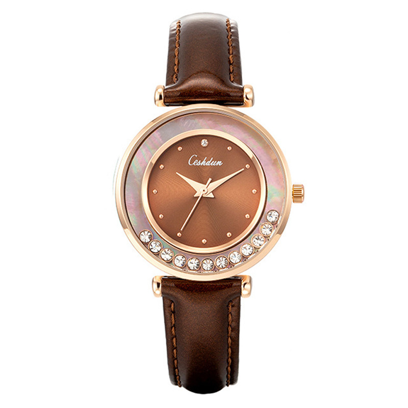ceshdun/希仕顿 防水石英手表女士时尚轻奢小绿表 厂家直销 9286b