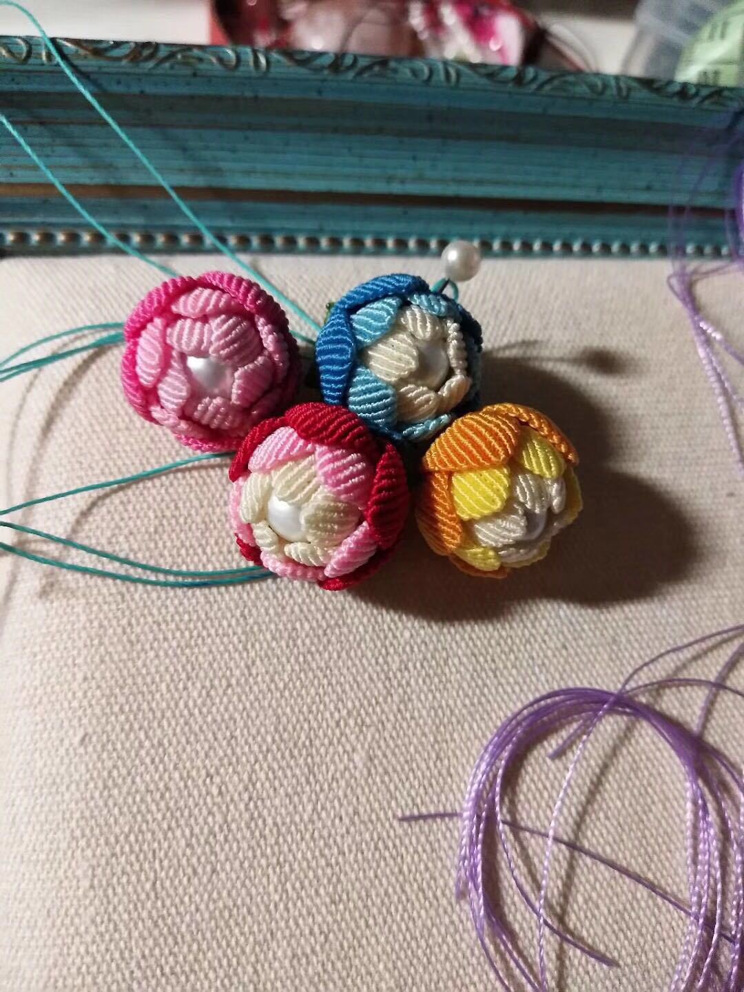 黄色三股绳图片