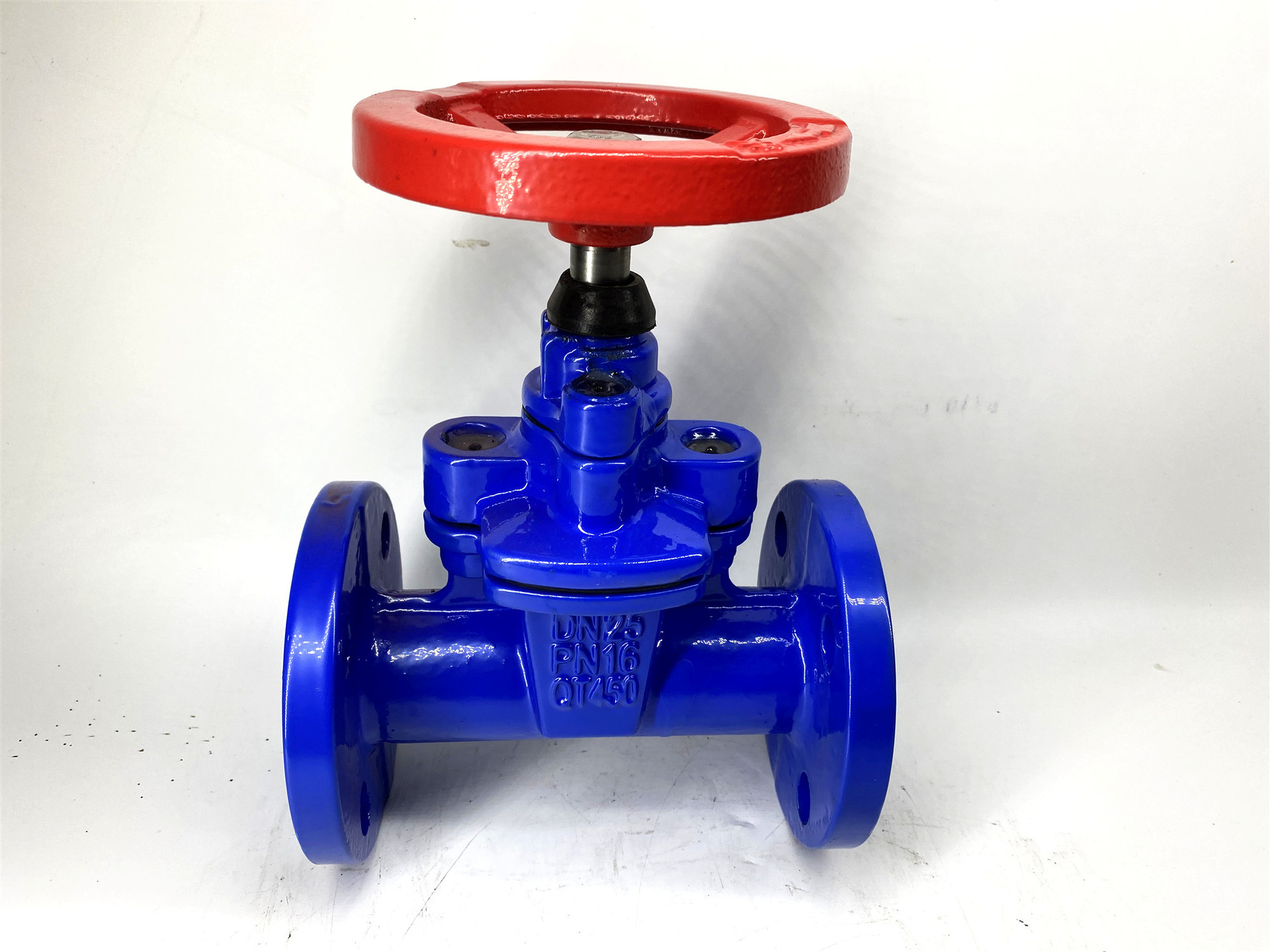 弹性座封闸阀z45x16q法兰闸阀消防管道专用软密封阀门dn25闸阀