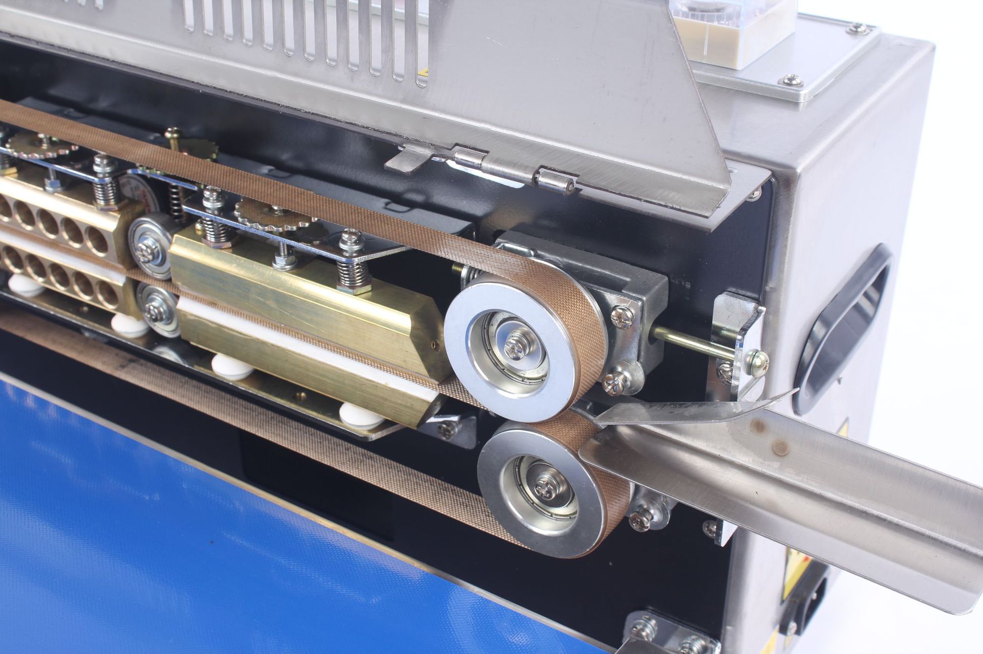 厂家供应980型连续式封口机 食品塑料铝箔茶叶封装立式快速封口机