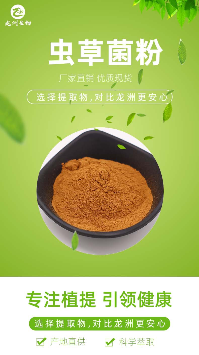 虫草菌粉99% 发酵虫草菌丝粉 蝙蝠蛾拟青霉菌粉 厂家现货 包邮