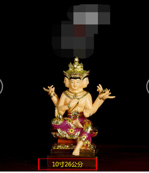 大梵天王神像图片大姨奶神像图片地母塑像河南佛像厂直销