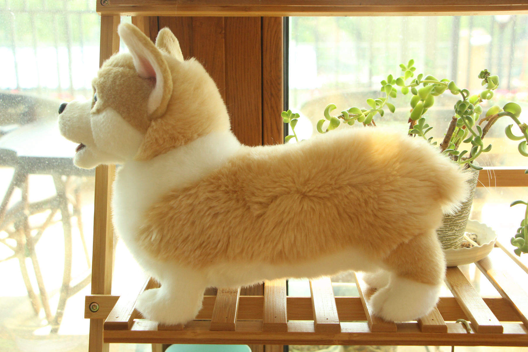 毛绒玩具柯基犬公仔威尔士矮脚狗仿真狗创意玩偶一件代发