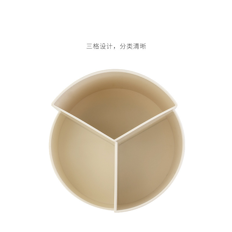 Multifunctional round Pen Container Japanese Office Rotating Storage Box Simple Makeup Brush Large-Capacity Pen Container Storage Box