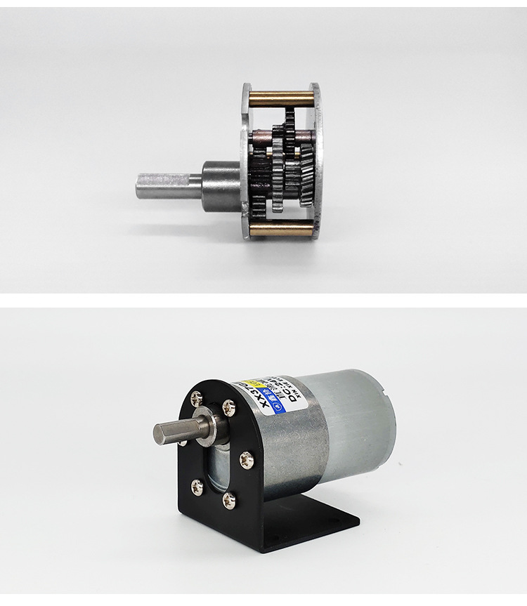 37gb3530直流减速电机12v24v微型慢速可调速正反转低速永磁小马达