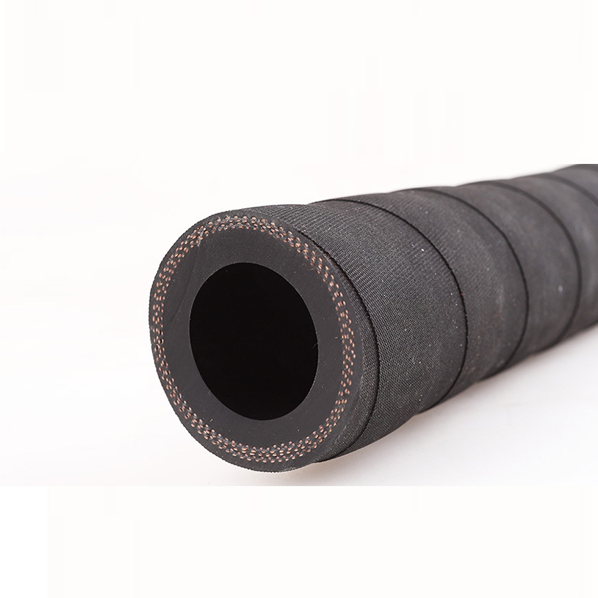 高压黑色夹布橡胶管4分6分1寸耐高温输水管软管皮管25空气管
