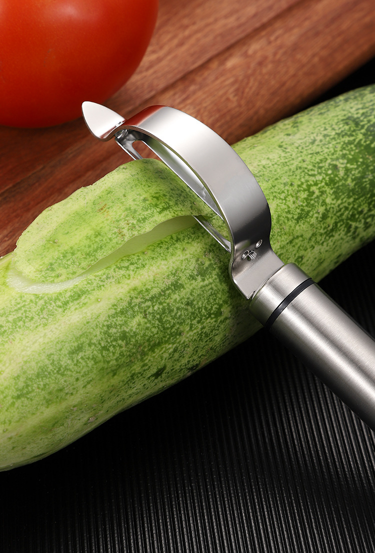 创意304不锈钢水果削皮器 多功能厨房瓜刨二合一瓜果蔬削皮工具