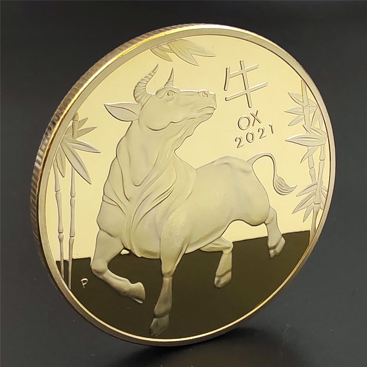 year of ox australia 1oz coin lunar new year外贸币牛年纪念币