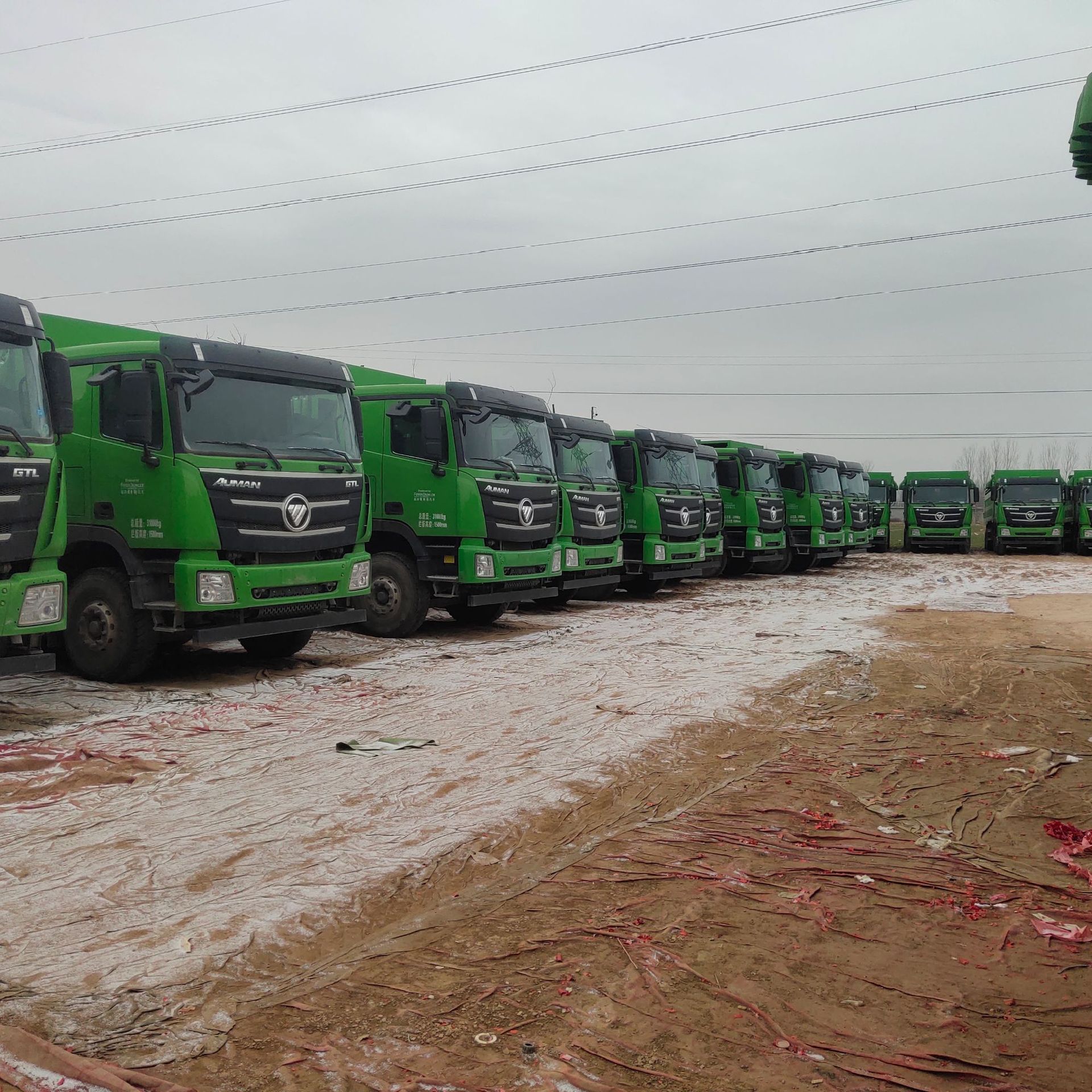 欧曼前四后八 二手工程自卸车 后八轮 5.8米后翻工程自卸车渣土车