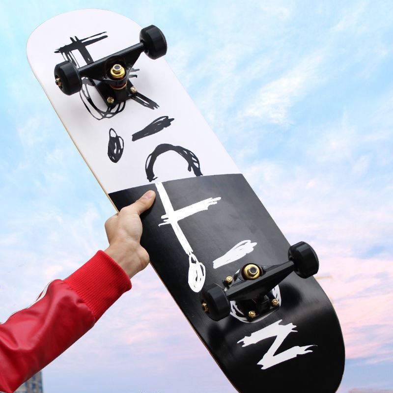 初儿童滑板车2-3-6-12岁青少年四轮小学生双翘夜光滑板男女孩长板