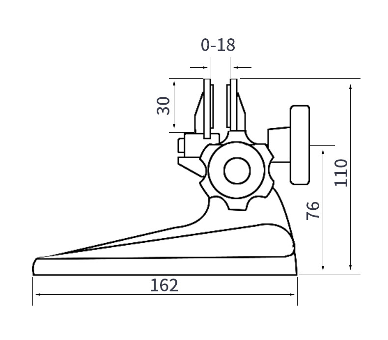 syntek千分尺底座 加强型数显千分尺座支架 分厘卡测量座托架