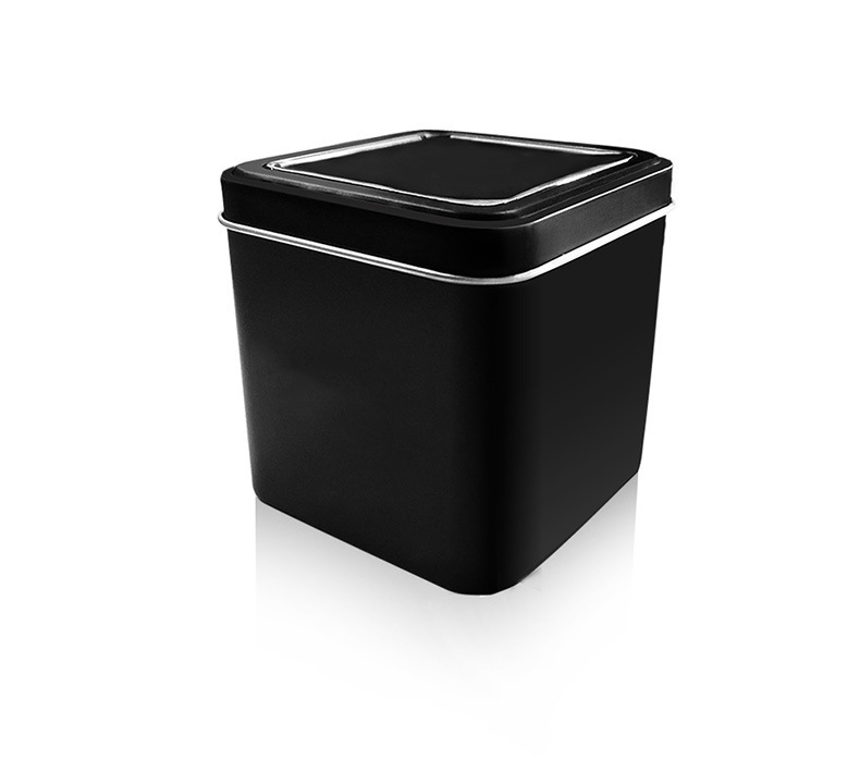 精美创意黑色铁盒子电子表方形铁盒子礼品包装批发