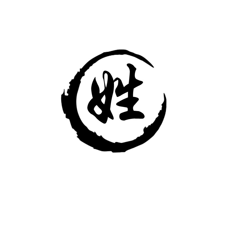 百家姓车贴姓氏贴纸创意中文名字个性改装汽车反光车身贴定制批发