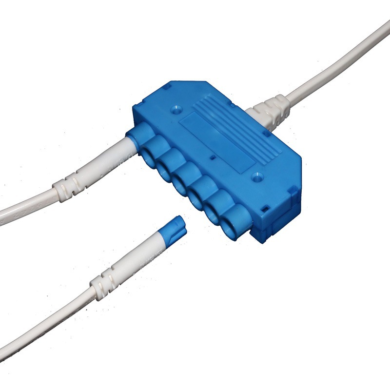 6mm ip54防水 led6位分线盒 led橱柜灯接线盒分线盒