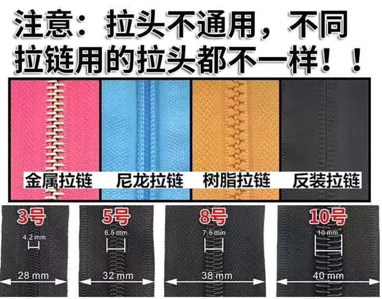 8号尼龙拉链 黑色衣服包包专用闭尾拉链 批发供应定制尼龙拉链