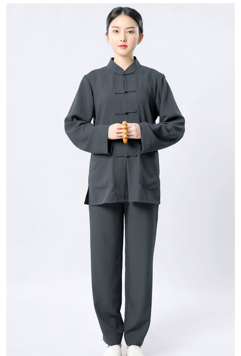 弘通 专注品质/居士服佛系/女禅意棉麻春秋套装夏季中式国风禅修