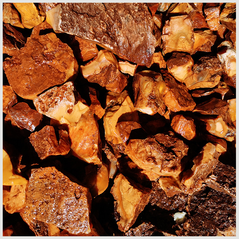 矿口直供缅黄蛋黄毛料 缅甸缅黄原石原料 直供缅黄雕刻珠子毛料