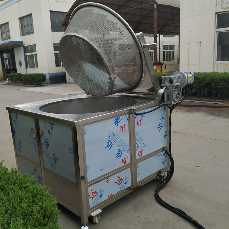 全自动猪蹄油炸锅 商用大型电加热小鱼仔油炸机设备 猪皮油炸机