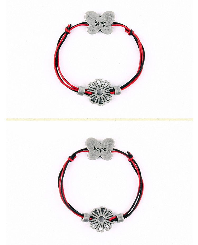 闵玧其suga同款手链蝴蝶希望hope波斯菊公益手绳情侣节日礼物