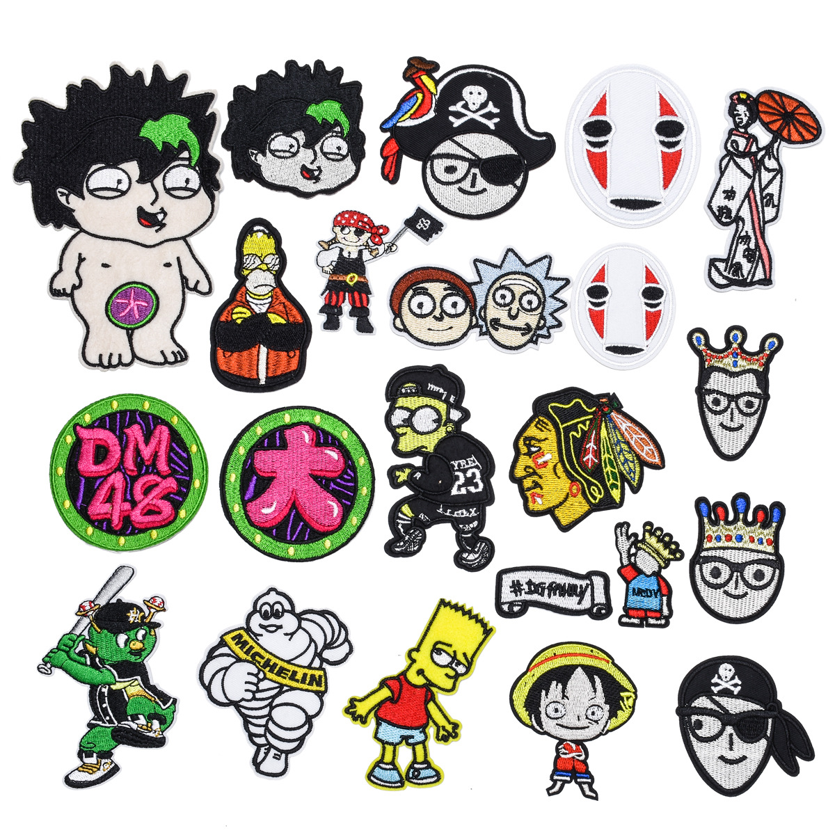 刺绣卡通人物图案