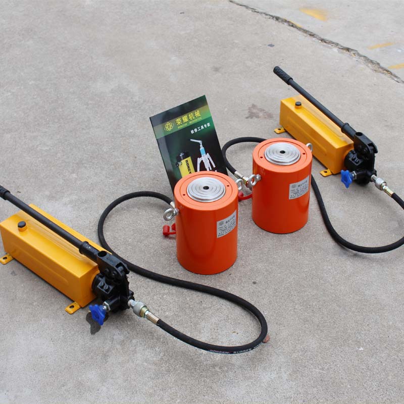 液压千斤顶100t单作用长行程手动电动加长型同步rc系列可配泵