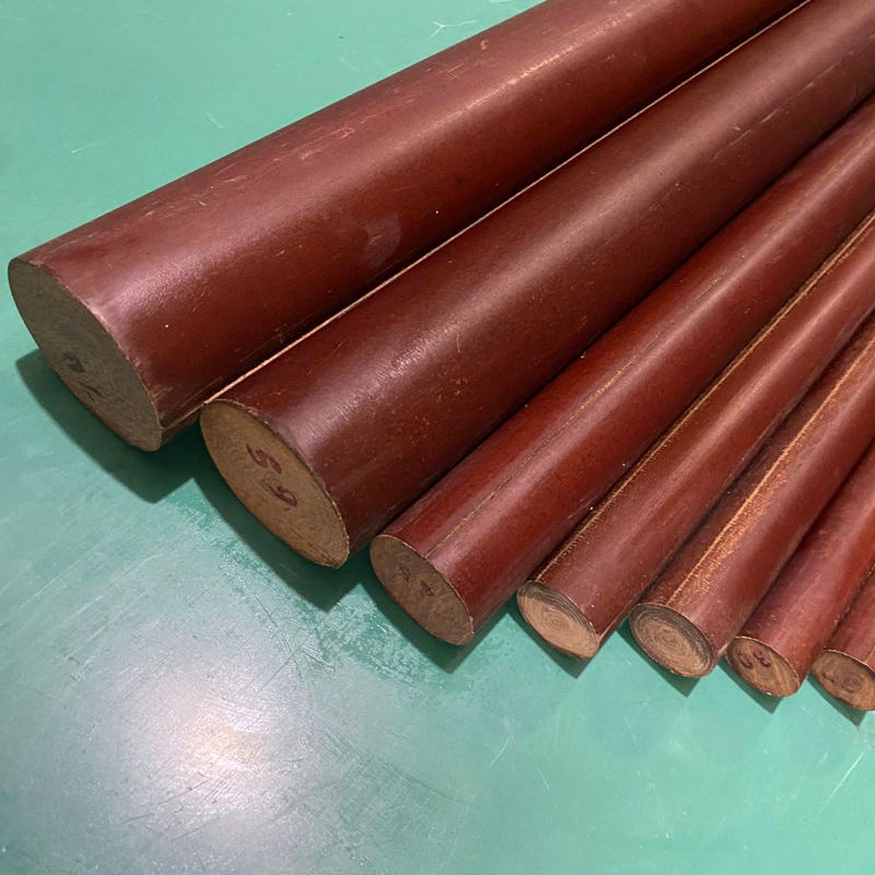 厂家供应圆柱胶木棒电木棒 咖啡色绝缘棒酚醛层压布棒加工定制
