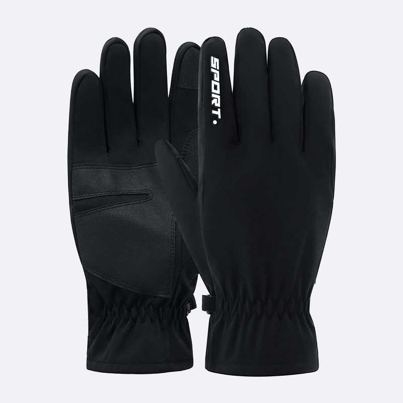 Outdoor Ski Gloves Warm Winter Men and Women Cycling Electric Car Non-Slip Velvet Thickening Waterproof Touch Screen Cold-Proof Gloves