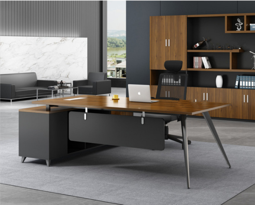 8米简约现代经理桌主管桌总裁桌配套
