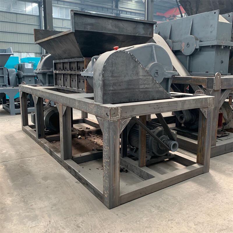 多功能蓝桶撕碎机 塑料制品粉碎设备双轴管材撕碎机