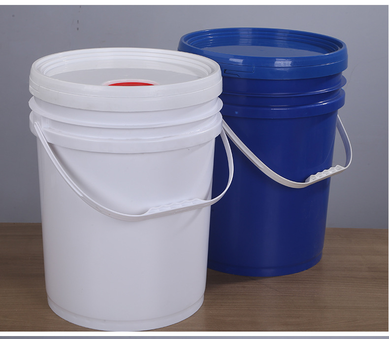 厂家批发20l升美式带盖塑料桶加厚水桶油漆桶胶桶化工防水涂料pp
