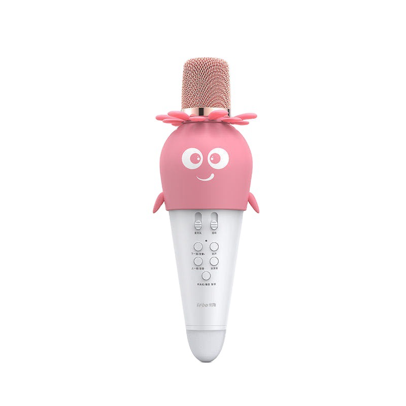 Cartoon K5 Mobile Phone Tablet Wireless Bluetooth Microphone Cute Shape Carrot Children Gift Singing Microphone