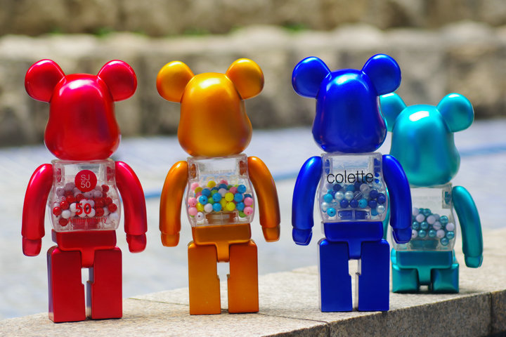 bearbrick积木熊暴力熊 my first baby 粉色千秋模型手办公仔400%