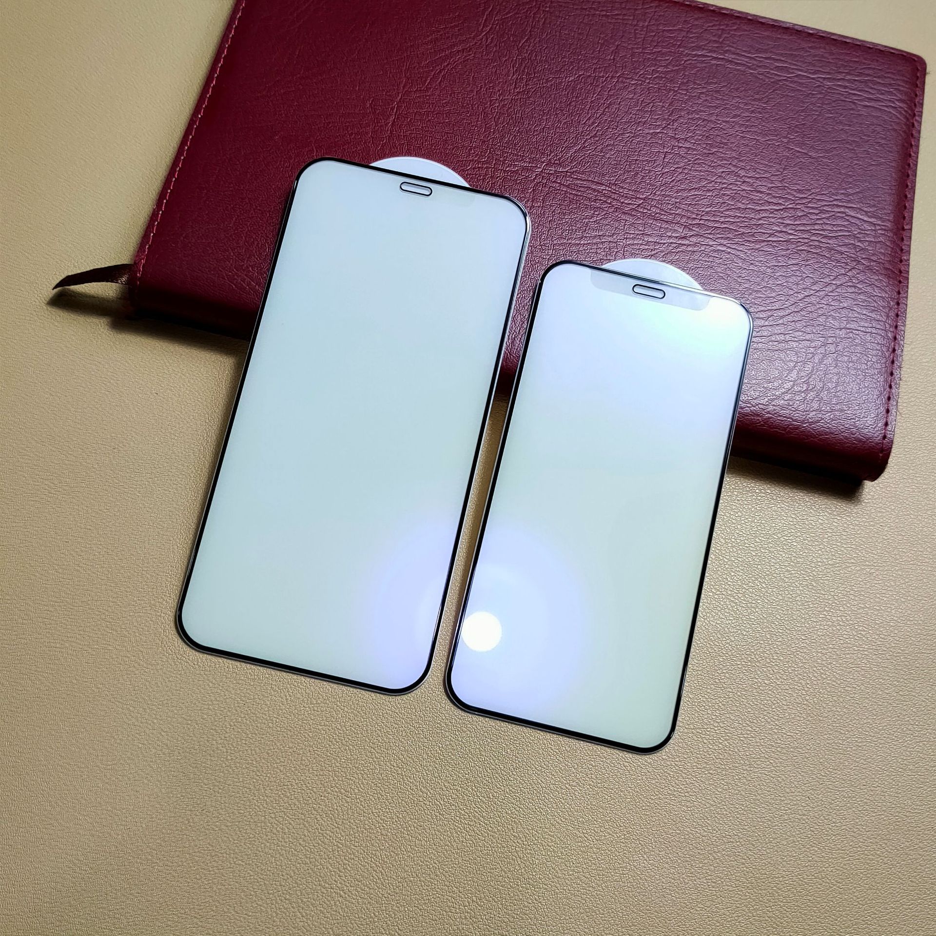 适用iphone12promax磨砂雾面钢化膜 抗蓝光 12mini蓝紫光玻璃贴