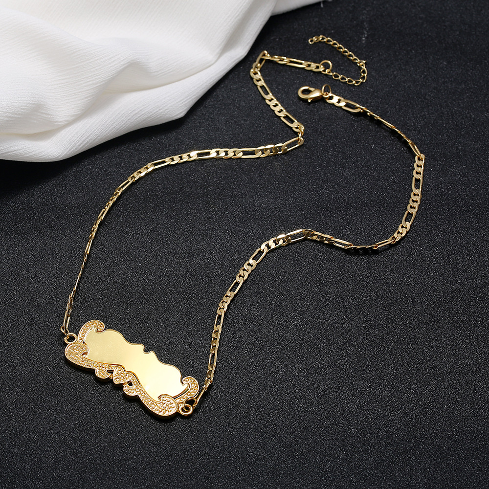 不锈钢钛钢可以激光刻字真金保色银色吊坠跨境电商亚马逊热卖