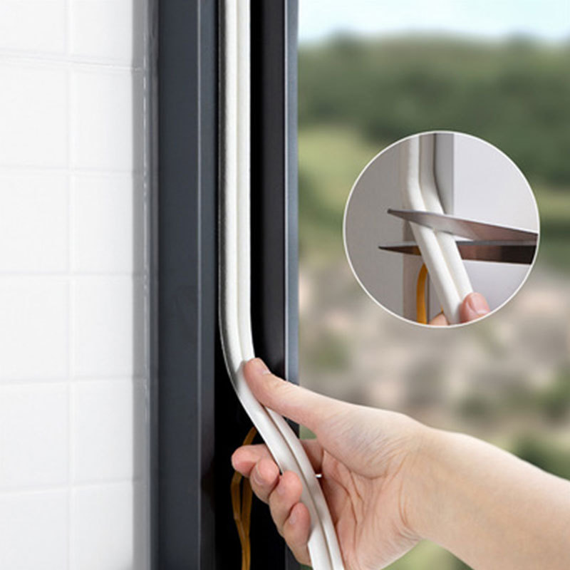 Door and Window Rubber Steal Strip Windproof and Warm Steel Window Anti-Theft Door Seam Door Frame Soundproof Stickers Leak-Proof Room Door Stop Adhesive Strip