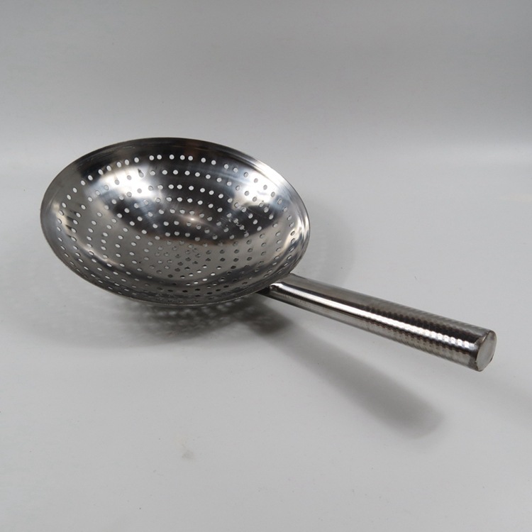 不锈钢大漏勺 油鼓漏 油炸用品 酒店厨房粉漏过滤油炸漏 28 30cm