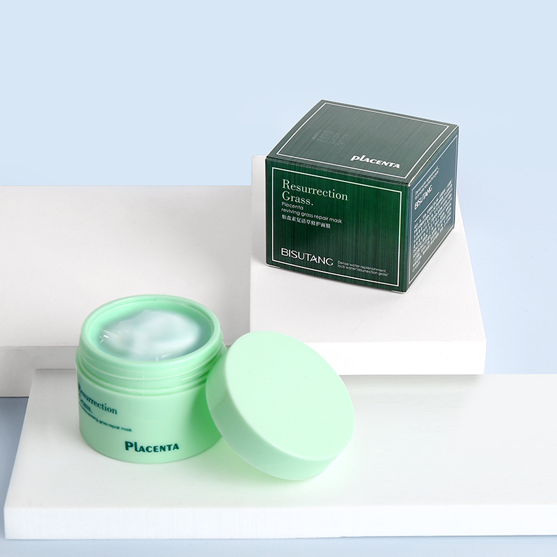 碧素堂胎盘素复活草面霜涂抹式懒人面膜抖音厂家批发