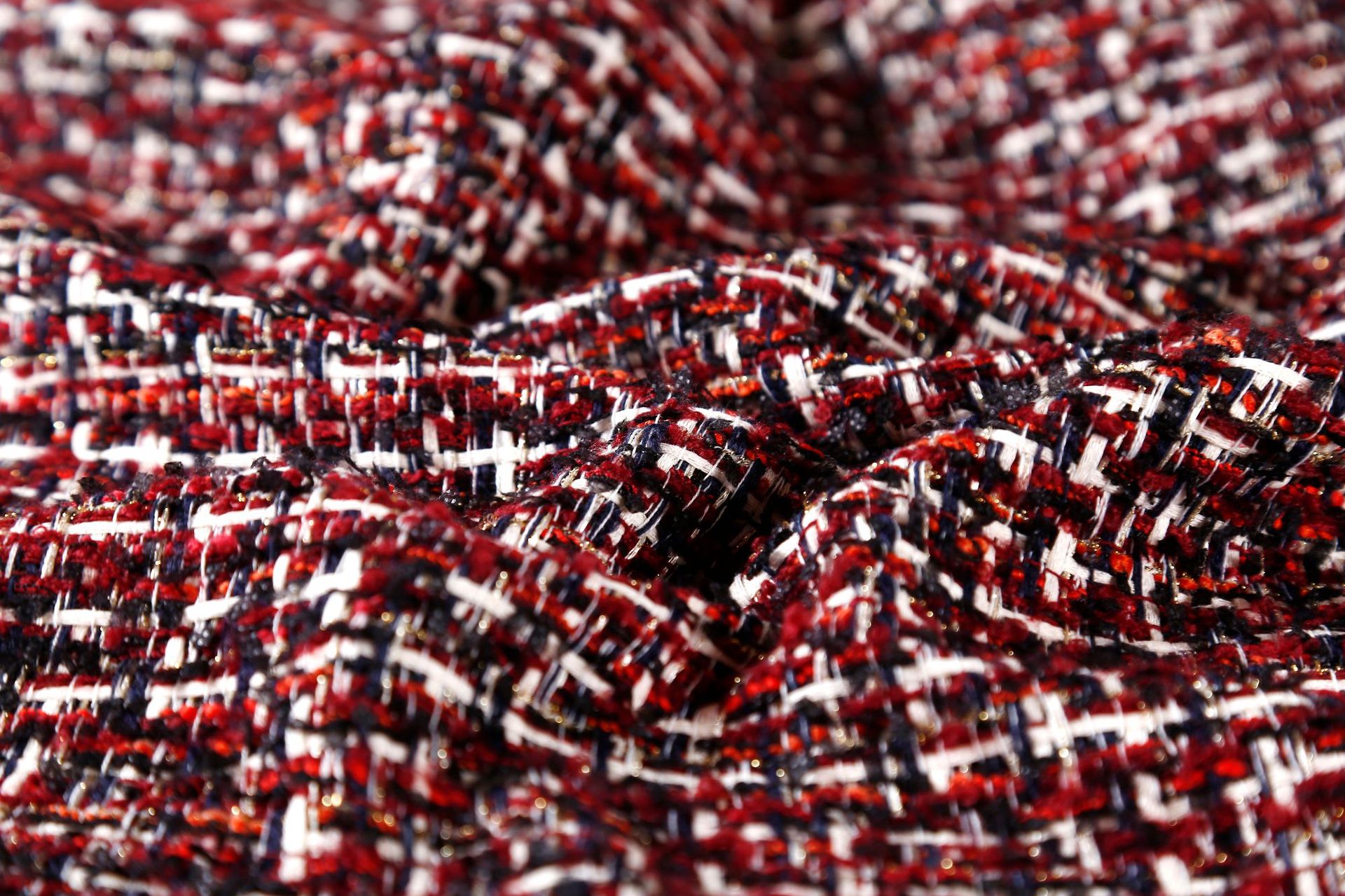 33136小香风布料 粗纺编织花呢 小香风外套布料时装布料半身裙布