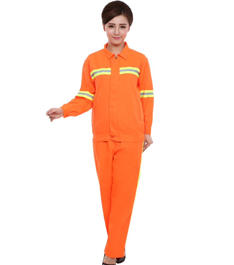 环卫工人工作服套装春秋季长袖反光条马路保洁园林绿化劳保服定制