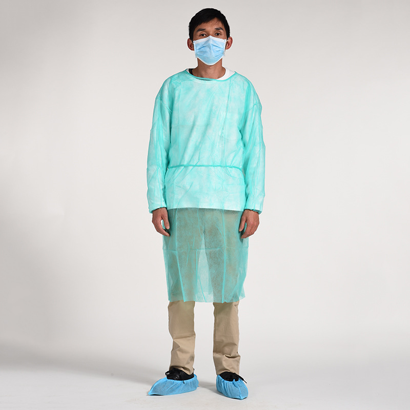 无纺布隔离衣布防护服pp防尘净化一次性工作服