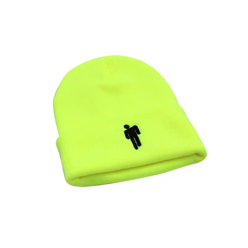 欧美明星同款billie eilish歌手碧梨街头潮男女针织毛线帽子