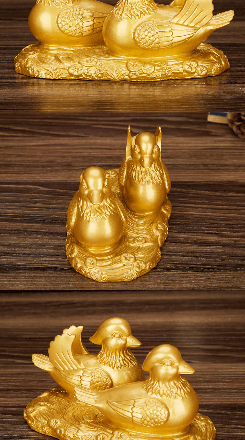 百年好合鸳鸯摆件 结婚纪念日新婚礼品姻缘促姻缘感情家居风水