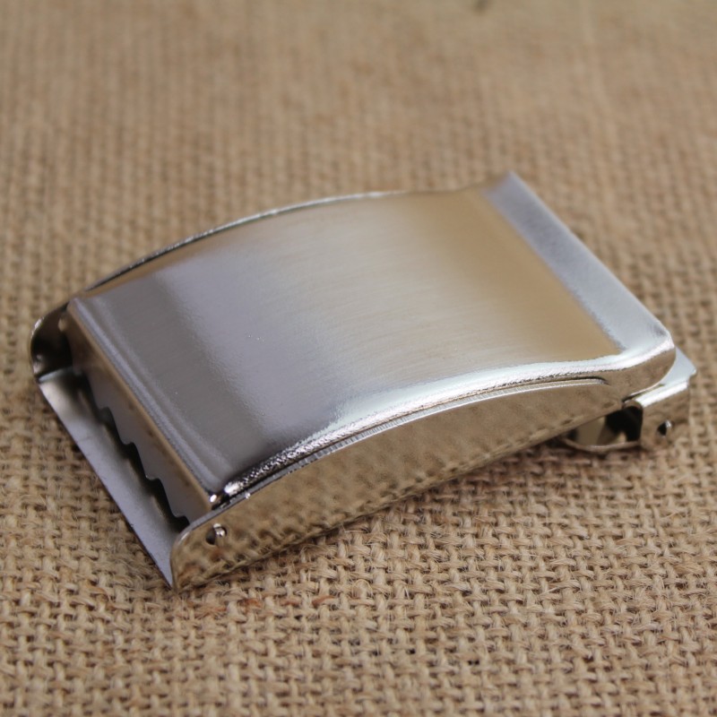 40mm宽无logo可定制翻盖扣休闲帆布裤腰带五金皮带扣现货批发定制